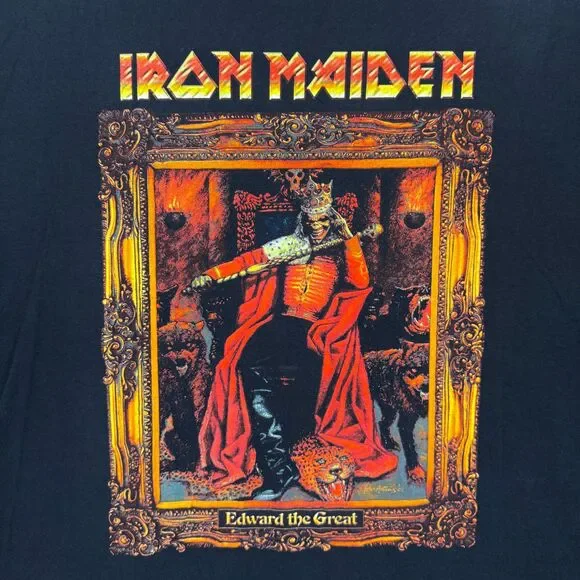 VTG Y2K Iron Maiden Edward the Great Give Me Ed Til Im Dead World Tour 2003 -XL - Picture 3 of 7
